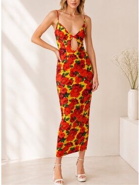 NWT The New Arrivals by Ilkyaz Ozel OLIVIA IN HOTEL TROPICANA in Floral Yellow